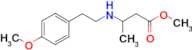Methyl 3-{[2-(4-methoxyphenyl)ethyl]amino}butanoate