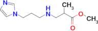 Methyl 3-{[3-(1H-imidazol-1-yl)propyl]amino}-2-methylpropanoate