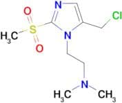{2-[5-(chloromethyl)-2-methanesulfonyl-1H-imidazol-1-yl]ethyl}dimethylamine