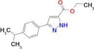 Ethyl 5-[4-(propan-2-yl)phenyl]-1H-pyrazole-3-carboxylate