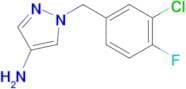 1-[(3-chloro-4-fluorophenyl)methyl]-1H-pyrazol-4-amine