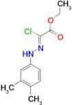 Ethyl (2Z)-2-chloro-2-[2-(3,4-dimethylphenyl)hydrazin-1-ylidene]acetate
