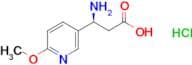 (S)-3-AMINO-3-(6-METHOXYPYRIDIN-3-YL)PROPANOIC ACID HCL