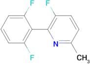 2-(2,6-DIFLUOROPHENYL)-3-FLUORO-6-METHYLPYRIDINE