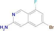 6-BROMO-8-FLUOROISOQUINOLIN-3-AMINE