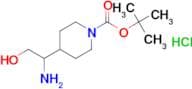 Tert-Butyl 4-(1-amino-2-hydroxyethyl)piperidine-1-carboxylate hydrochloride