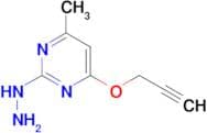 2-hydrazinyl-4-methyl-6-(prop-2-yn-1-yloxy)pyrimidine