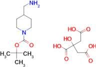 Tert-butyl 4-(aminomethyl)piperidine-1-carboxylate;citric acid
