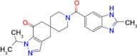1-Isopropyl-1'-(2-methyl-1H-benzo[d]imidazole-6-carbonyl)-4,6-dihydrospiro[indazole-5,4'-piperidin…