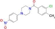 (3-Chloro-4-methylphenyl)(4-(4-nitrophenyl)piperazin-1-yl)methanone