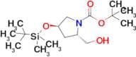 Tert-Butyl (2S,4R)-4-((tert-butyldimethylsilyl)oxy)-2-(hydroxymethyl)pyrrolidine-1-carboxylate