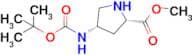 (2S,4S)-Methyl 4-((tert-butoxycarbonyl)amino)pyrrolidine-2-carboxylate