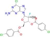 (2R,3R,4R,5R)-5-(2-Amino-6-chloro-9H-purin-9-yl)-2-[(4-chlorobenzoyloxy)methyl]-4-fluoro-4-methylo…