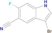 3-Bromo-6-fluoro-1H-indole-5-carbonitrile