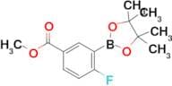 Methyl 4-fluoro-3-(4,4,5,5-tetramethyl-1,3,2-dioxaborolan-2-yl)benzoate