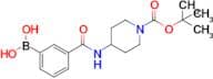 (3-((1-(tert-Butoxycarbonyl)piperidin-4-yl)carbamoyl)phenyl)boronic acid