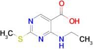 4-(ethylamino)-2-(methylthio)pyrimidine-5-carboxylic acid