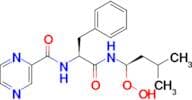 N-[(1S)-2-[[(1R)-1-Hydroperoxy-3-methylbutyl]amino]-2-oxo-1-(phenylmethyl)ethyl]-2-pyrazinecarboxa…