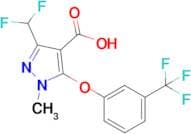 3-(Difluoromethyl)-1-methyl-5-(3-(trifluoromethyl)phenoxy)-1H-pyrazole-4-carboxylic acid