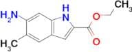 1H-Indole-2-carboxylic acid, 6-amino-5-methyl-, ethyl ester
