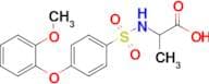 2-[[4-(2-Methoxyphenoxy)phenyl]sulfonylamino]propanoic acid