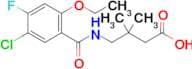 4-(5-Chloro-2-ethoxy-4-fluorobenzamido)-3,3-dimethylbutanoic acid