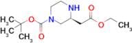 Tert-Butyl (S)-3-(2-ethoxy-2-oxoethyl)piperazine-1-carboxylate