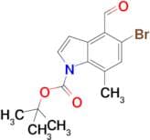 Tert-butyl 5-bromo-4-formyl-7-methyl-1H-indole-1-carboxylate