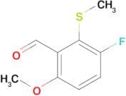 3-Fluoro-6-methoxy-2-(methylthio)benzaldehyde