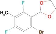 2-(6-Bromo-2,4-difluoro-3-methylphenyl)-1,3-dioxolane