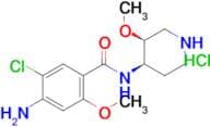 4-Amino-5-chloro-2-methoxy-N-((3S,4R)-3-methoxypiperidin-4-yl)benzamide hydrochloride