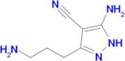 5-Amino-3-(3-aminopropyl)-1H-pyrazole-4-carbonitrile