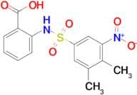 2-(3,4-Dimethyl-5-nitrobenzenesulfonamido)benzoic acid