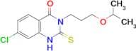 7-chloro-3-[3-(propan-2-yloxy)propyl]-2-sulfanylidene-1,2,3,4-tetrahydroquinazolin-4-one