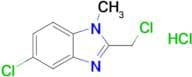 5-Chloro-2-(chloromethyl)-1-methyl-1h-1,3-benzodiazole hydrochloride