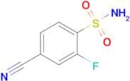 4-Cyano-2-fluorobenzene-1-sulfonamide