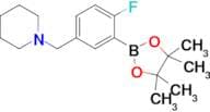 1-(4-Fluoro-3-(4,4,5,5-tetramethyl-1,3,2-dioxaborolan-2-yl)benzyl)piperidine