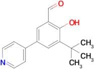 3-(Tert-butyl)-2-hydroxy-5-(pyridin-4-yl)benzaldehyde