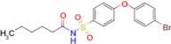 N-((4-(4-Bromophenoxy)phenyl)sulfonyl)hexanamide