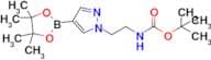 Tert-Butyl (2-(4-(4,4,5,5-tetramethyl-1,3,2-dioxaborolan-2-yl)-1H-pyrazol-1-yl)ethyl)carbamate