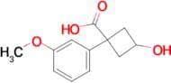3-Hydroxy-1-(3-methoxyphenyl)cyclobutane-1-carboxylic acid