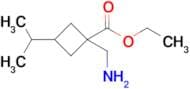 Ethyl 1-(aminomethyl)-3-isopropylcyclobutane-1-carboxylate