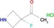 1-(3-Fluoroazetidin-3-yl)ethanone;hydrochloride