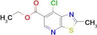 Ethyl7-chloro-2-methyl-thiazolo[5,4-b]pyridine-6-carboxylate