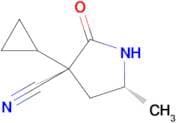 (3r,5r)-3-Cyclopropyl-5-methyl-2-oxo-pyrrolidine-3-carbonitrile