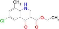 Ethyl 6-chloro-8-methyl-4-oxo-1,4-dihydroquinoline-3-carboxylate