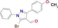 5-Bromo-3-(4-methoxyphenyl)-1-phenyl-1H-pyrazole-4-carbaldehyde