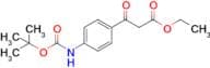 3-(4-tert-Butoxycarbonylamino-phenyl)-3-oxo-propionic acid ethyl ester