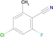 4-Chloro-2-fluoro-6-methylbenzonitrile