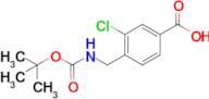 4-(((tert-Butoxycarbonyl)amino)methyl)-3-chlorobenzoic acid